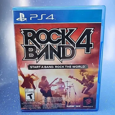 Rock Band 4 (Sony PlayStation 4, 2015) Video Game Only CIB Complete In Case PS4