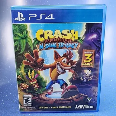 Crash Bandicoot: N. Sane Trilogy (PlayStation 4, 2017) PS4 Video Game Activision
