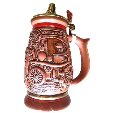 1989 Avon Fine Collectible Tribute To American Firefighters Beer Stein