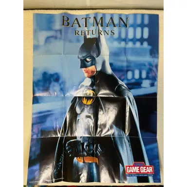 Batman Returns Sega Game Gear Poster Get A Grip 1992 22x16 1/2 in