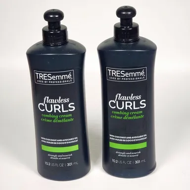 2 Pack TRESemme Flawless Curls Combing Cream Detangle & Nourish 10.2 fl oz Ea