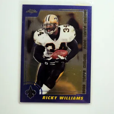 2000 Topps Chrome Previews • CP12 Ricky Williams #34 • New Orleans Saints