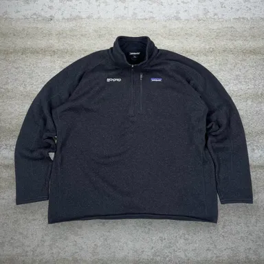 Patagonia Half Zip Jacket Mens 2XL Black Cotton Max Preps