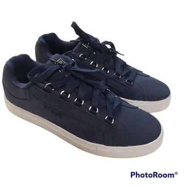 Fila Oxidize Sneakers Shoes Women's 9 Low Top Navy-Blue Casual Athleisure