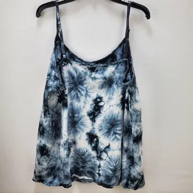 Torrid Shirt Foxy Tank Cami Top Spaghetti Straps Adjustable Blue Women Plus Sz 3