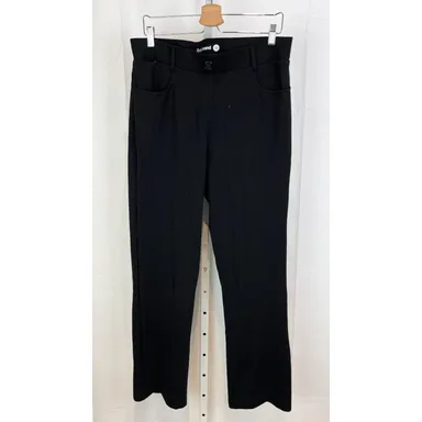 BETABRAND 7 Pocket Dress Pant Yoga Pants Straight Leg W1429 Black Size 1X Plus