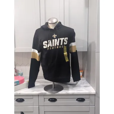 New Orleans Saints Memory Lane Hoodie, Team Apparel Size Medium, NFL Sweatshirt