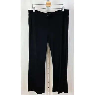 BETABRAND Dress Pant Yoga Pants W0104 Bootcut Stretch Ponte Black Size XXL 2XL