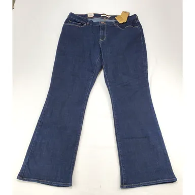 Levi's Jeans Classic Bootcut Mid Rise Denim Blue Womens 16 Short W33 L30 New