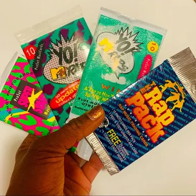 Vintage Unopened 4 Packs 90’s Music Cards Dope Street Culture Rap Hip Hop