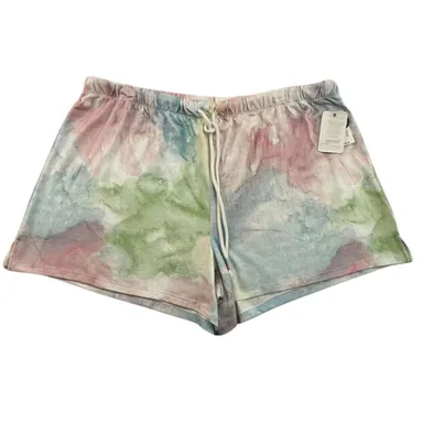 Pj Salvage Pajama Shorts Womens Size 2XL Multi Watercolor Expressions MSRP $58