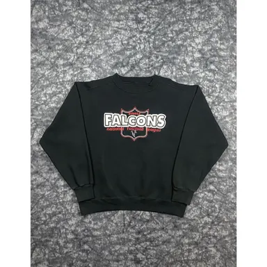 VTG Majestic Crewneck Atlanta Falcons NFL Sweatshirt Puff Print Embroidered 90s