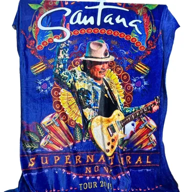 Santana 2019 Supernatural Now Tour Blanket VIP Merchandise 48" x 64"