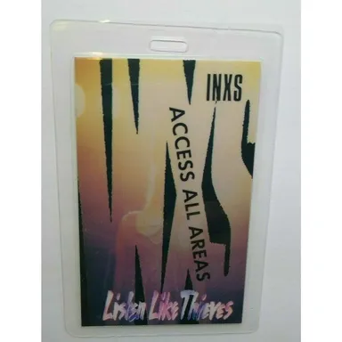 INXS Listen Like Thieves Backstage Pass Original 1985 New Wave Pop Rock Gift