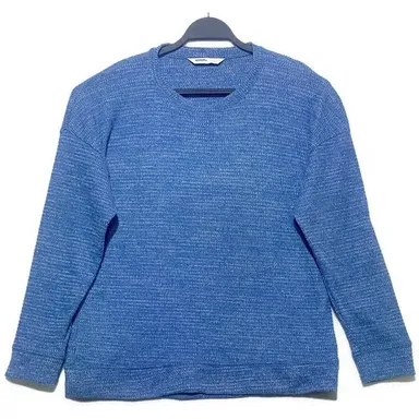 Sonoma Supersoft Crewneck Sweater Pullover Women's Size Large Blue Long Sleeve N