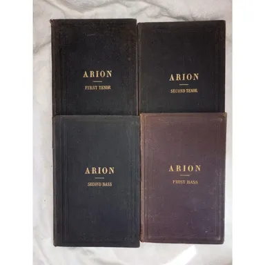 Arion 1st 2nd Tenor & Bass Four Part Songs For Male Voices 1862 John Willard Lot