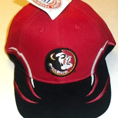 Florida State Seminoles 90s Vintage Flames Logo Mens Strapback hat cap New Tags