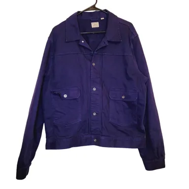 J.Crew Re-Imagined Indigo Blue Duck Canvas Trucker Jacket