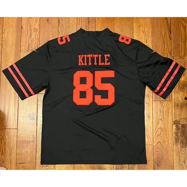 Nike George Kittle San Francisco 49ers Black Fashion Home Game Player Jersey 3XL