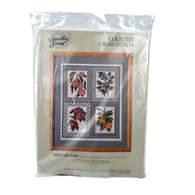 Something Special Counted Cross Stitch Kit Still Life Fruit Peaches Pears Apples