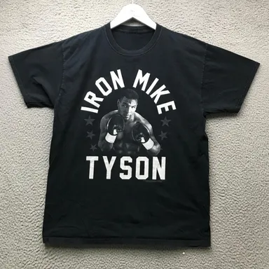 Mike Tyson Iron Fist Boxing T-Shirt Mens Medium M Short Sleeve Graphic Black