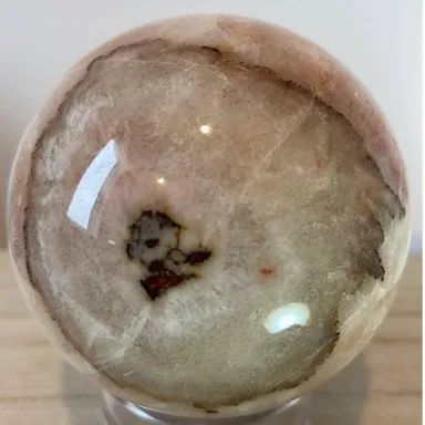 Large Red Banded Calcite Sphere  #3