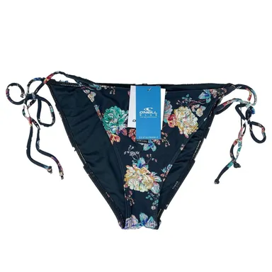 O'Neill Bikini Bottom Womens Size L Stella Maracas Floral Tie Side Swim NEW