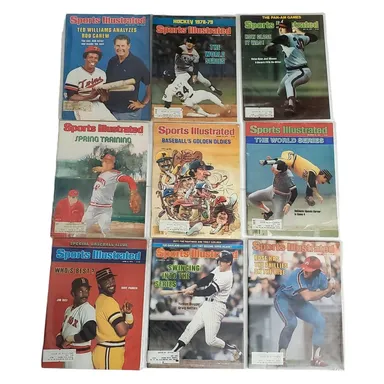 Sports Illustrated Baseball Mixed Lot of 9 1977-81