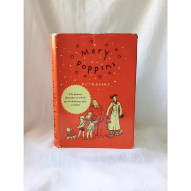 Mary Poppins P.L Travers Vintage 1962 HCDJ Illustrated Walt Disney Film Reissue 