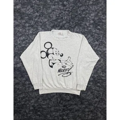VTG Disney Design Sweatshirt Mickey Mouse Crewneck Graffiti USA Club House