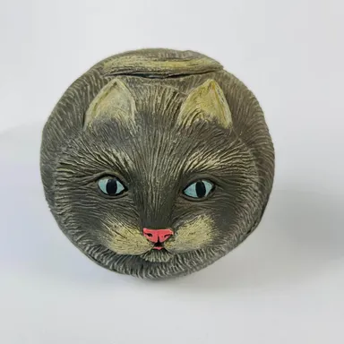 Cat Decorative Round Ball Figurine 4”
