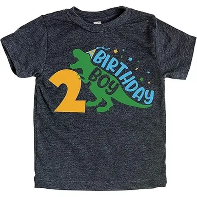 Teeny Fox Birthday Trex Dino Birthday Shirt for Toddler Boy 2 Years Old shirt 2T