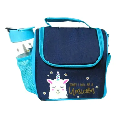 Fit + Fresh Insulated Lunch Bag, Turquoise, Unicorn, Beverage Food Containers