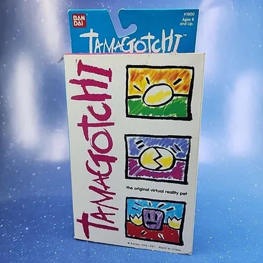 Bandai #1800 Original Tamagotchi - GOLD 1997 English Virtual Pet NIB SEALED New