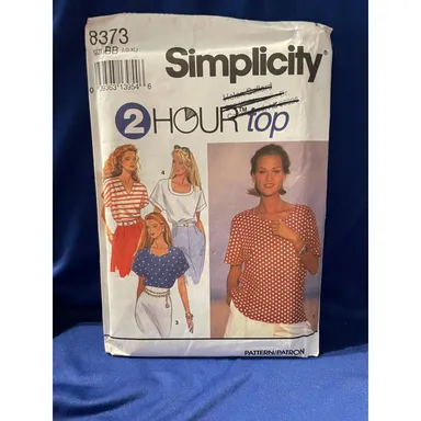 Vintage Simplicity Ladies 2hr Tops Pattern 8373 Lg-XL