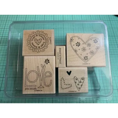 Stampin Up Love You Much NIB Set of 5