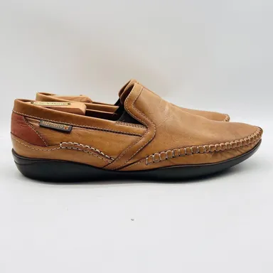 Mephisto Shoes Mens 8 Brown Loafers Cool Air Slip On Casual Moccasins Shoes