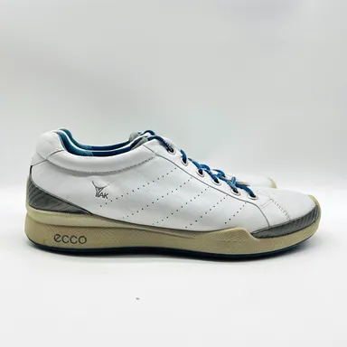 Ecco Biom Golf Shoes Mens 42 US 8 8.5 White Yak Leather Hydromax Hybrid Sneaker