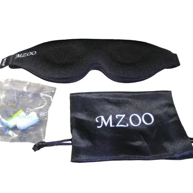 Sleep Mask 100% Light Blocking 3D Contoured, Breathable, Great for Travel, Black