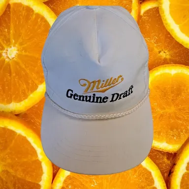 Miller Genuine Draft Snapback Baseball Hat Cap 