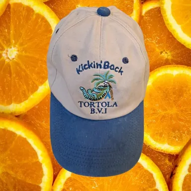 Kickin Back Tortola BVI Adjustable Baseball Hat Cap  