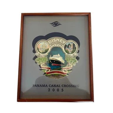 2005 Disney DCL Panama Canal Return Crossing Super Jumbo Pin In Box LE 1000