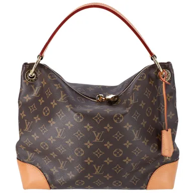 Louis Vuitton Berri PM Monogram Shoulder Bag Hobo M41623 Brown