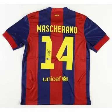 Javier Mascherano Signed Barcelona Jersey (Beckett)