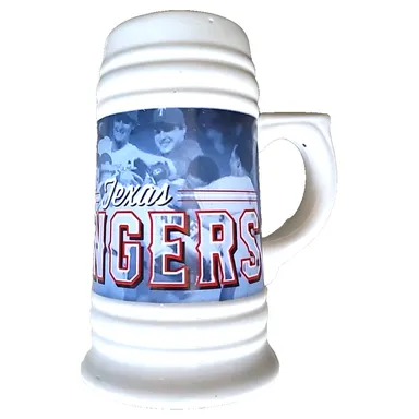 Texas Rangers MLB Sweet Baby Ray's Baseball Beer Stein Mug 7" World Series 2023