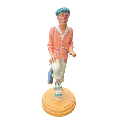 Judi's Pastime Clown Figurine Golfer With Broken Club Figurine 11" Tall  