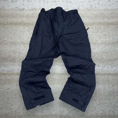 Vintage Columbia Snow Pants Mens M Jet Black Baggy Wide Leg Fit Insulated Y2K