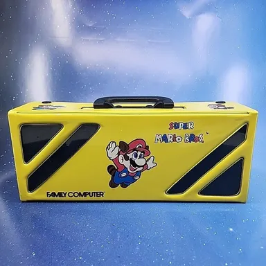 Nintendo Famicom Super Mario Bros Cartridge Storage Case Bag Japan Yellow
