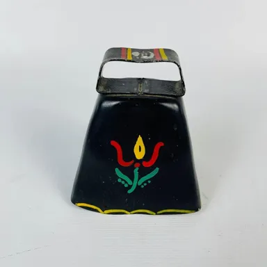 Hand Painted Small Cow Bell 3 1/4"