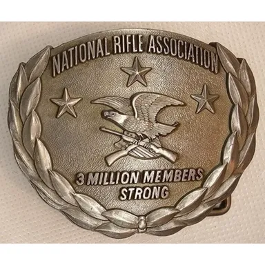 National Rifle Association 3 Million Members Strong Belt Buckle
